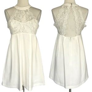 BCBGeneration Lace Halter Mini Dress—NWT